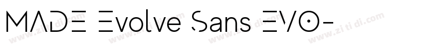 MADE Evolve Sans EVO字体转换